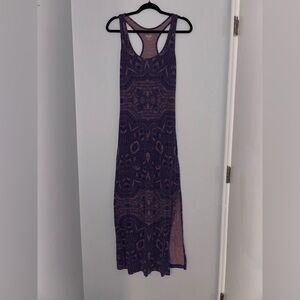 Mossimo Supply Co. Purple Patterned Maxi Dress